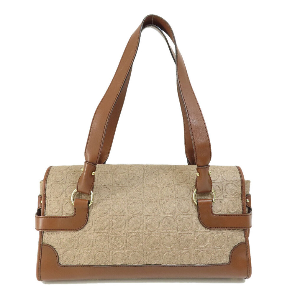 Salvatore Ferragamo handbag Gancini leather Black